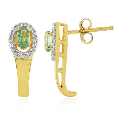 Orecchini in argento con Cianite Menta