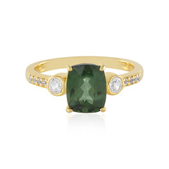 Anello in argento con Apatite Cromo