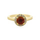 Anello in argento con Zircone Mogano