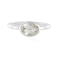 Anello in argento con Topazio Bianco