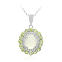 Collana in argento con Opale di Welo