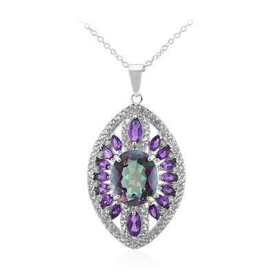 Collana in argento con Quarzo Mistico