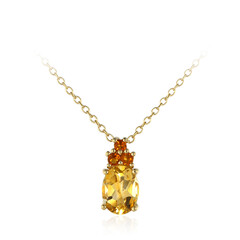 Collana in argento con Citrino