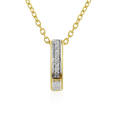 Collana in argento con Diamante I4 (J)