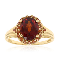 Anello in oro con Granato Essonite