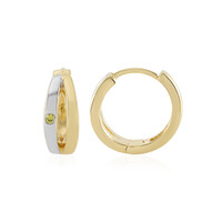 Orecchini in argento con Diamante Giallo I2