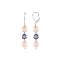 Orecchini in argento con Perla Nera