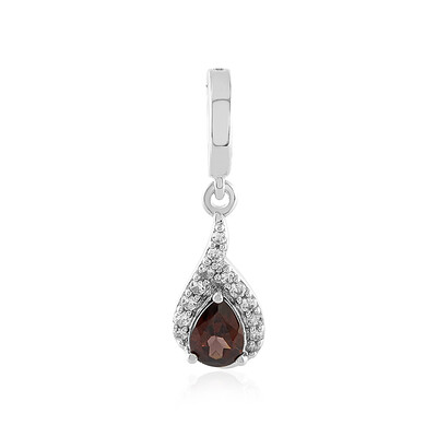 Ciondolo in argento con Zircone Rosa