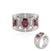 Anello in argento con Granato Malawi (Dallas Prince Designs)