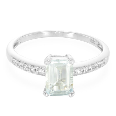Anello in argento con Acquamarina Brasiliana