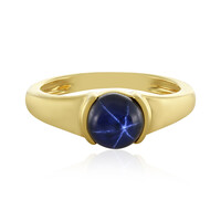 Anello in argento con Zaffiro Stellato Blu