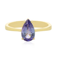 Anello in oro con Tanzanite (non riscaldata)