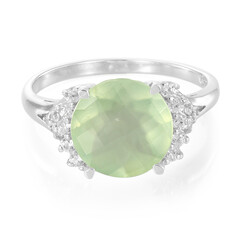 Anello in argento con Prehnite