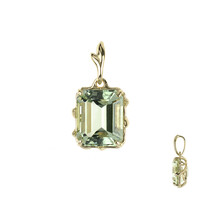 Ciondolo in oro con Ametista Verde