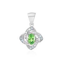 Ciondolo in argento con Tsavorite