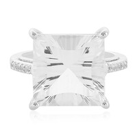 Anello in argento con Quarzo Bianco
