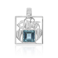 Ciondolo in argento con Topazio Blu Londra (VIENNA 1903)