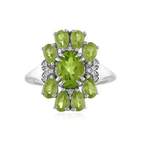 Anello in argento con Peridoto
