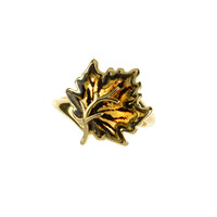 Anello in argento con Ambra Baltica