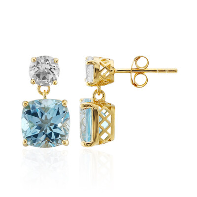 Orecchini in argento con Topazio Blu Cielo