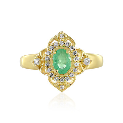 Anello in argento con Smeraldo Russo