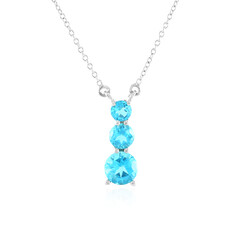 Collana in argento con Topazio Paraiba