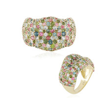 Anello in oro con Tormalina Rosa Brasiliana (de Melo)