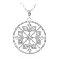 Collana in argento con Topazio Bianco