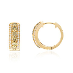 Orecchini in oro con Diamante Giallo SI2 (CIRARI)