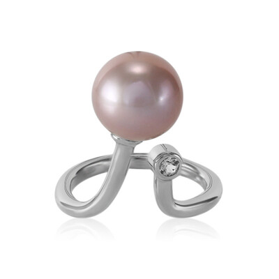 Anello in argento con Perla Ming