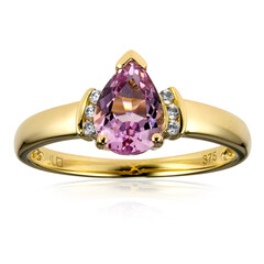 Anello in oro con Kunzite Brasiliana