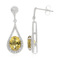 Orecchini in argento con Quarzo Champagne