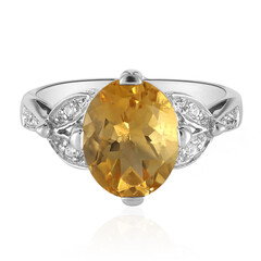 Anello in argento con Citrino