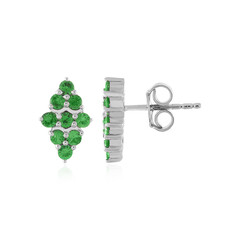 Orecchini in argento con Tsavorite