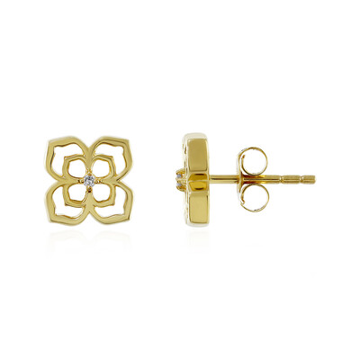 Orecchini in argento con Diamante I4 (J)