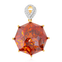 Ciondolo in oro con Sfalerite (AMAYANI)