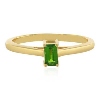 Anello in argento con Diopside Russo