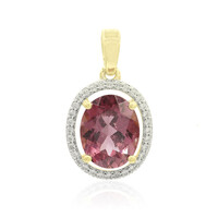 Ciondolo in oro con Tormalina Rosa (Tenner Diniz)