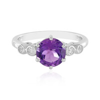 Anello in argento con Ametista Siberiana