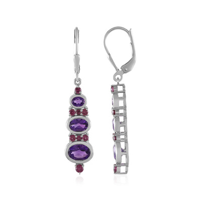 Orecchini in argento con Ametista (KM by Juwelo)