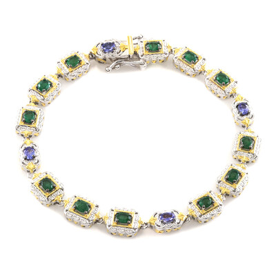 Bracciale in argento con Smeraldo Zambia (Gems en Vogue)