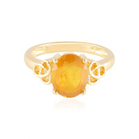 Anello in argento con Zaffiro Giallo del Madagascar