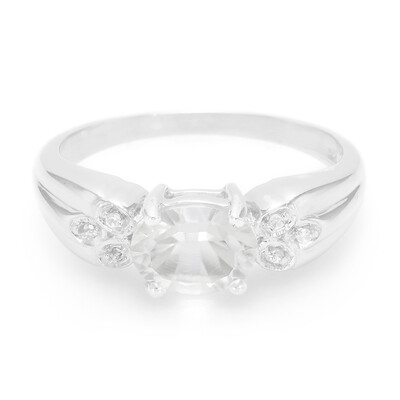 Anello in argento con Petalite