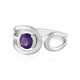 Anello in argento con Ametista Siberiana (de Melo)