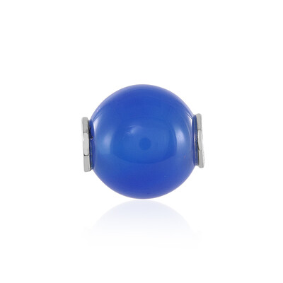 Ciondolo in argento con Agata Blu (MONOSONO COLLECTION)