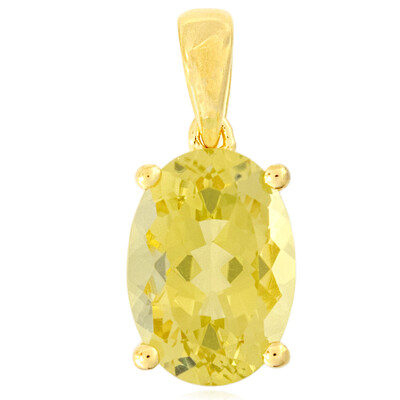 Ciondolo in argento con Citrino Limone