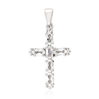 Ciondolo in argento con Topazio Bianco