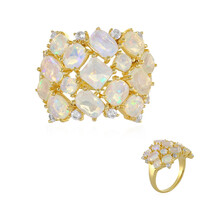 Anello in argento con Opale di Welo