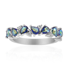 Anello in argento con Quarzo Mistico Blu
