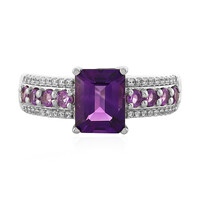Anello in argento con Ametista Boliviana